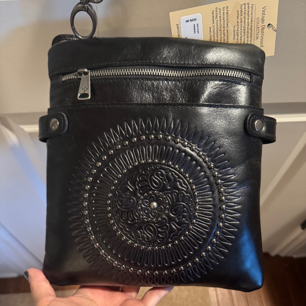 NWT: Patricia Nash Francesca Black crossbody